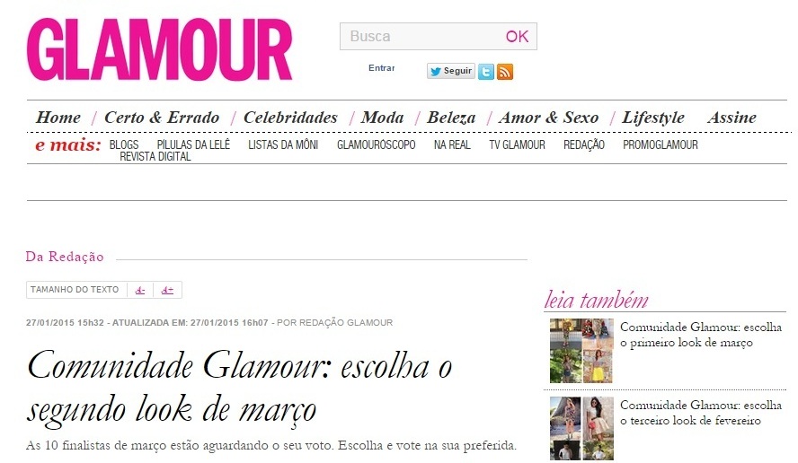  el blog de silvia - Revista Glamour Brasil